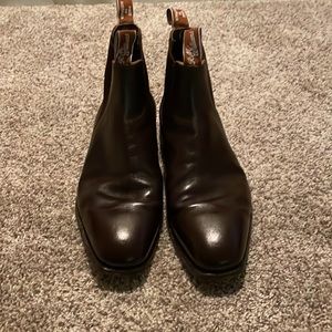 R.M. Williams chestnut colored craftsman boots